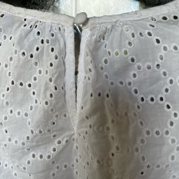 CeCe White Eyelet Ruffle Blouse - Picture 6 of 8